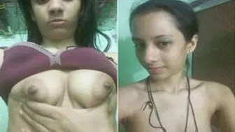 Stunning Desi Girlfriend Sucking My Cock In Bedroom After Party