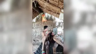 Lovers Fucking Outdoors Under The Stars In Their Quiet Village