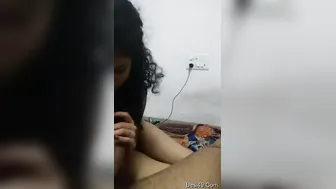 Desi GF Giving Sloppy Head With Dirty Hindi Talk