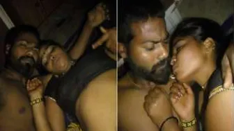 Village Lovers Sneaking Around For Secret Midnight Fucking Session