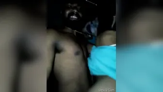 Village Lovers Sneaking Around For Secret Midnight Fucking Session