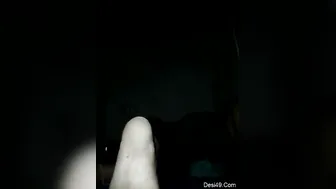 Village Lovers Sneaking Around For Secret Midnight Fucking Session