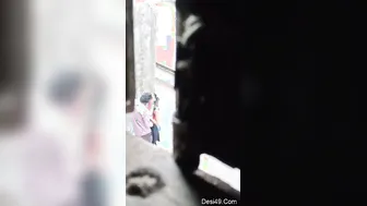 Desi Lovers Caught Kissing Outdoors By Someone's Hidden Camera