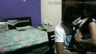 Hot Desi Webcam Couple Performing Live Blowjob Show For Viewers