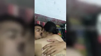 Hot Desi Babe Riding Her Lover's Cock Passionate Homemade Action