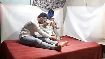 Bhabhi Giving Dewar Sloppy Head Before He Rails Her Pussy