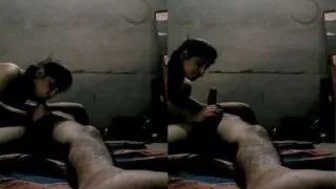 Married Woman Eagerly Sucking Her Man Dry In The Bedroom