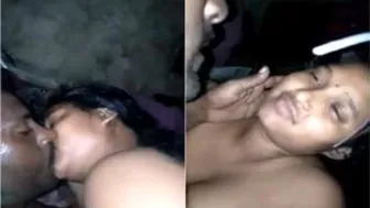 Young Indian Couple Kissing And Sucking Her Soft Round Boobs