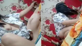 Horny Nri Babe Flashing Her Tits And Sucking Cock On Webcam Show