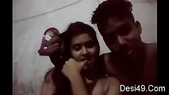 College Lovers Making Out And Fucking In Hostel Room Alone