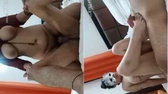 Nri Girlfriend Giving Footjob Before Riding His Hard Dick