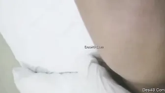 Married Babe Moaning While He Fingers Her Wet Pussy At Home