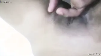 Married Babe Moaning While He Fingers Her Wet Pussy At Home