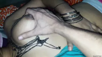 Boyfriend Squeezing Her Tits While Ramming Cock In Her Pussy