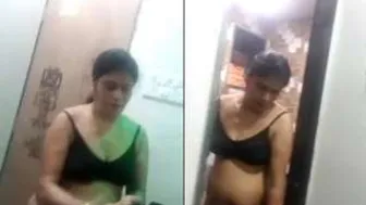 Married Bhabhi Stripping For Customer Taking It Doggy Style Hard