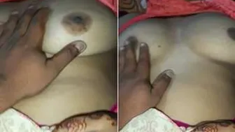 Newly Married Wife Getting Her Tits Squeezed And Fucked Hard