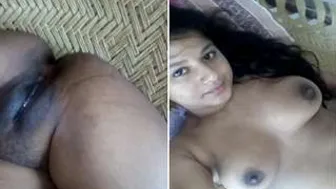 Desi Babe Showing Off Her Wet Pussy And Natural Boobs For Me