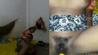 Village Girlfriend Getting Destroyed By Lover In His Bedroom