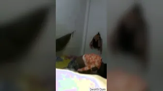Village Girlfriend Getting Destroyed By Lover In His Bedroom