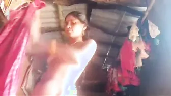 Village Aunty Spreading Wide Open For Me Behind Closed Doors
