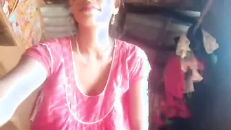 Village Aunty Spreading Wide Open For Me Behind Closed Doors