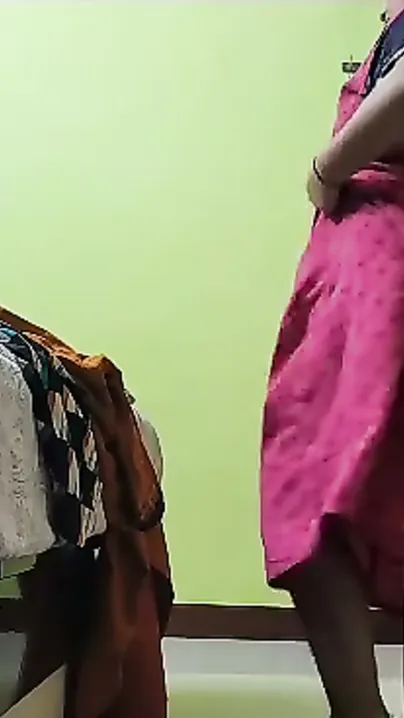 Caught My Horny Aunty Changing Clothes In Her Bedroom Secretly