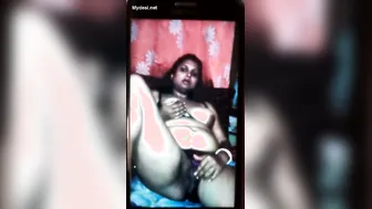 Spreading My Aunty Wide Open Showing Her Wet Swollen Lips