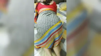 Grabbing Her Fat Ass And Drilling Aunty Doggystyle Rough