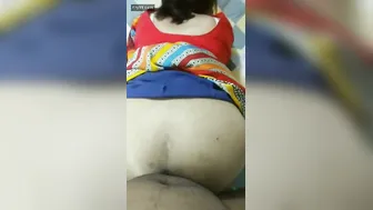 Grabbing Her Fat Ass And Drilling Aunty Doggystyle Rough