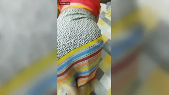 Grabbing Her Fat Ass And Drilling Aunty Doggystyle Rough