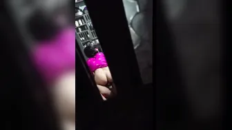 Neighbor Aunty Riding Her Husband While I Film Them Both