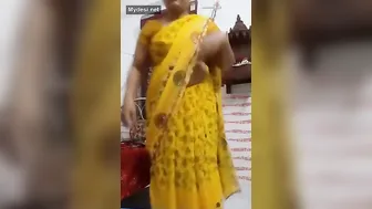 Big Breasted Village Aunty Stripping And Teasing On Camera