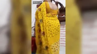 Big Breasted Village Aunty Stripping And Teasing On Camera