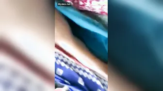 Village Aunty Spreading Her Legs Showing Off Her Hairy Wet Pussy