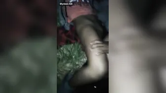 Village Milf Getting Fucked Outdoors At Midnight Behind The Fields