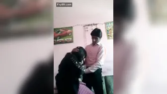 Horny Married Woman Cheating With Her Younger Lover In Hotel Room