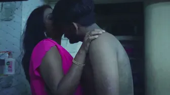 Curvy Aunty Getting Double Teamed By Two Friends At Her Place