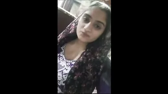 Desi College Girl Teasing With Her Pink Bra Before Stripping