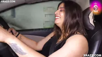 Giving My GF Head In The Car During Our Midnight Drive