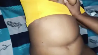 Saree Aunty Riding Stepbrother Hard Showing Her Hairy Pussy