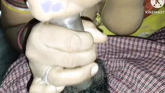 Telugu Wife Eagerly Sucking And Stroking Her Man At Home Alone