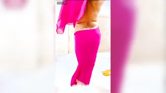 Busty Desi Aunty Stripping Down Showing Off Her Curves