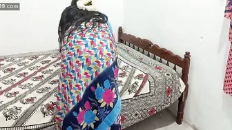 Seducing Busty Tamil Aunty Measuring Her Huge Melons Then Pounding