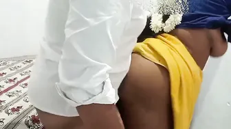 Seducing Busty Tamil Aunty Measuring Her Huge Melons Then Pounding