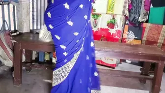 Putting My Horny Aunty In A New Sari Before Fucking Her Rough