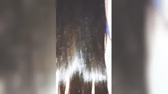 Long Haired Babe Getting Fucked Doggystyle Flaunting Her Beauty
