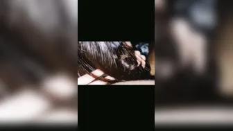 Long Haired Babe Getting Fucked Doggystyle Flaunting Her Beauty