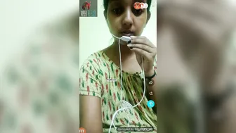 Chubby Indian Babe Teasing In Blue Saree Showing Off Curves