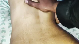 Massaging Married Aunty Thick Ass With Oil Before Fucking
