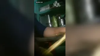 Kitchen Mein Sexy Aunty Showing Everything While Cooking Alone